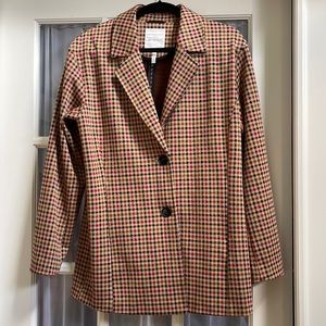 COPY - Anthropologie “Avec Les Filles” plaid blazer size M